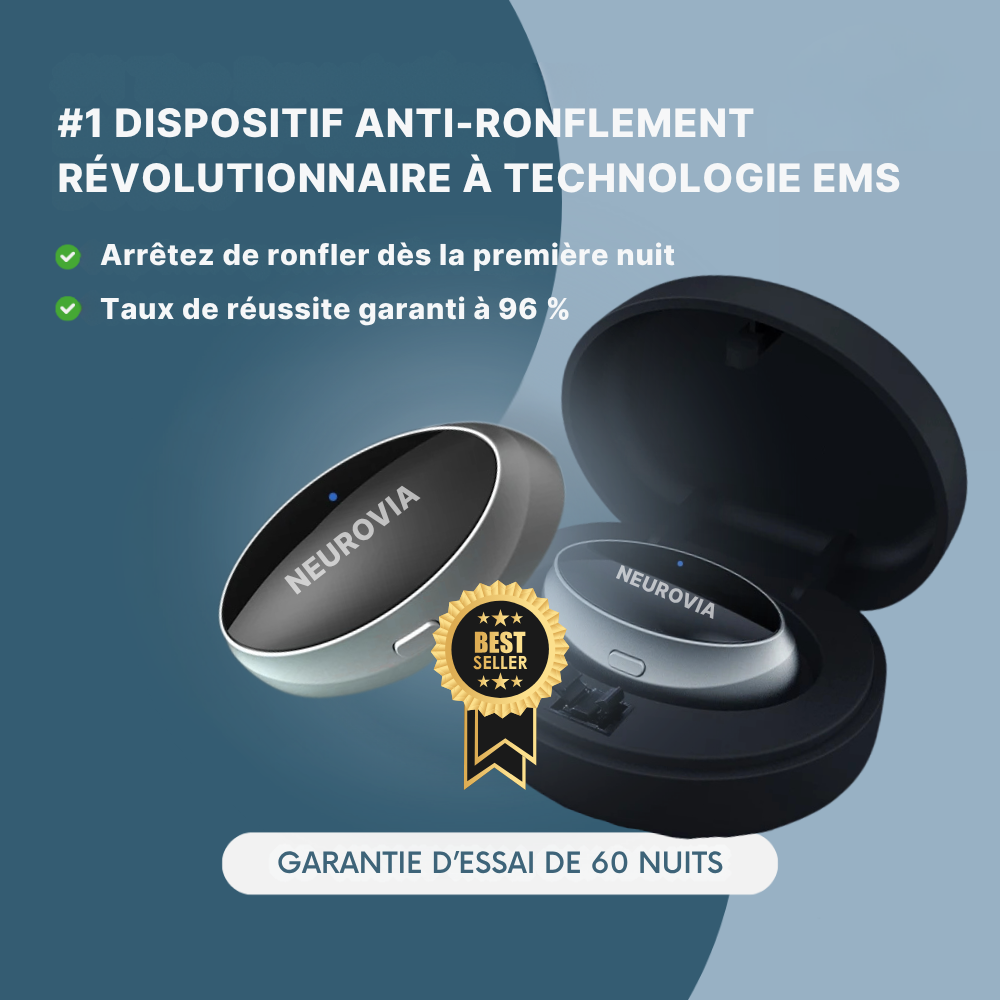 Neurovia PulseAir | Appareil Intelligent de Neurostimulation Anti-Ronflement